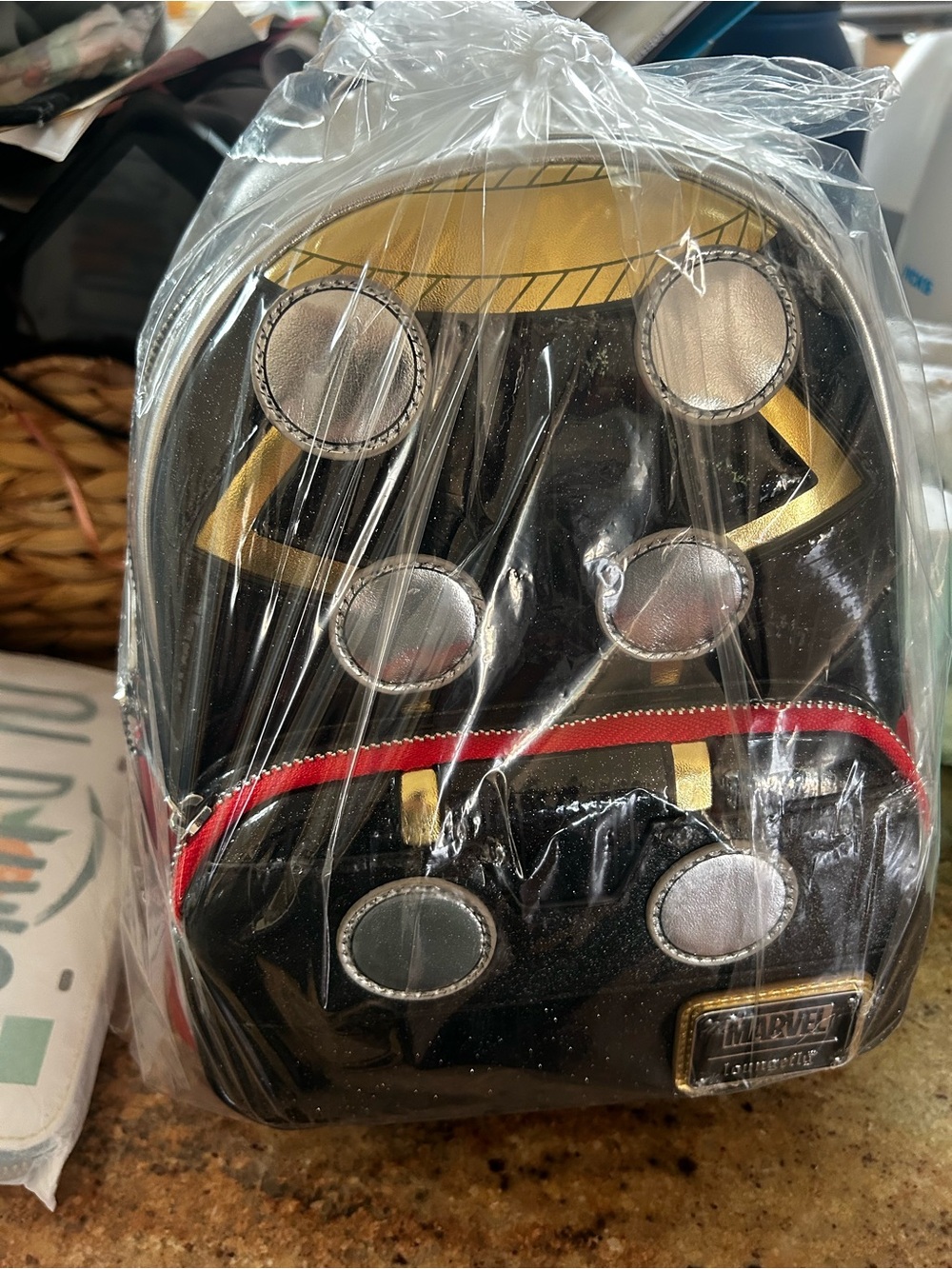 Loungefly Marvel Thor Metallic Suit Mini Backpack